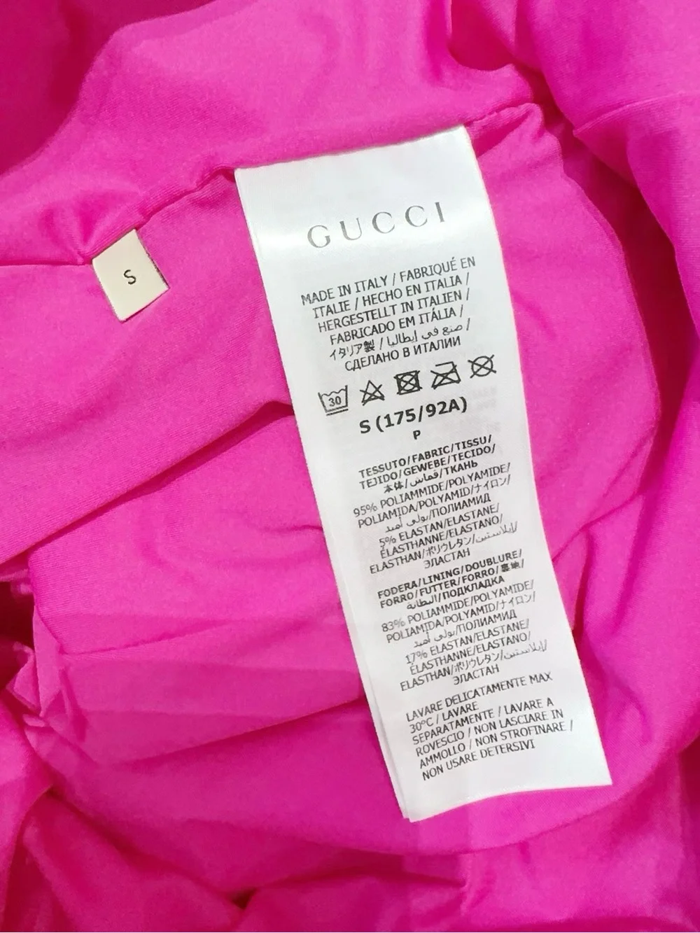 š©steal Gucci Pink and Yellow GG Logo Kids Zip Hoodie Jacket - Picture 5 of 6